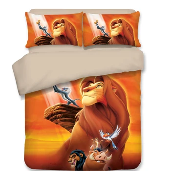 

Simba Lion King Nala Animals Bedding Set Duvet Cover Pillowcases no Flatsheet Home Decor for Children Boys Girls Birthday Gift