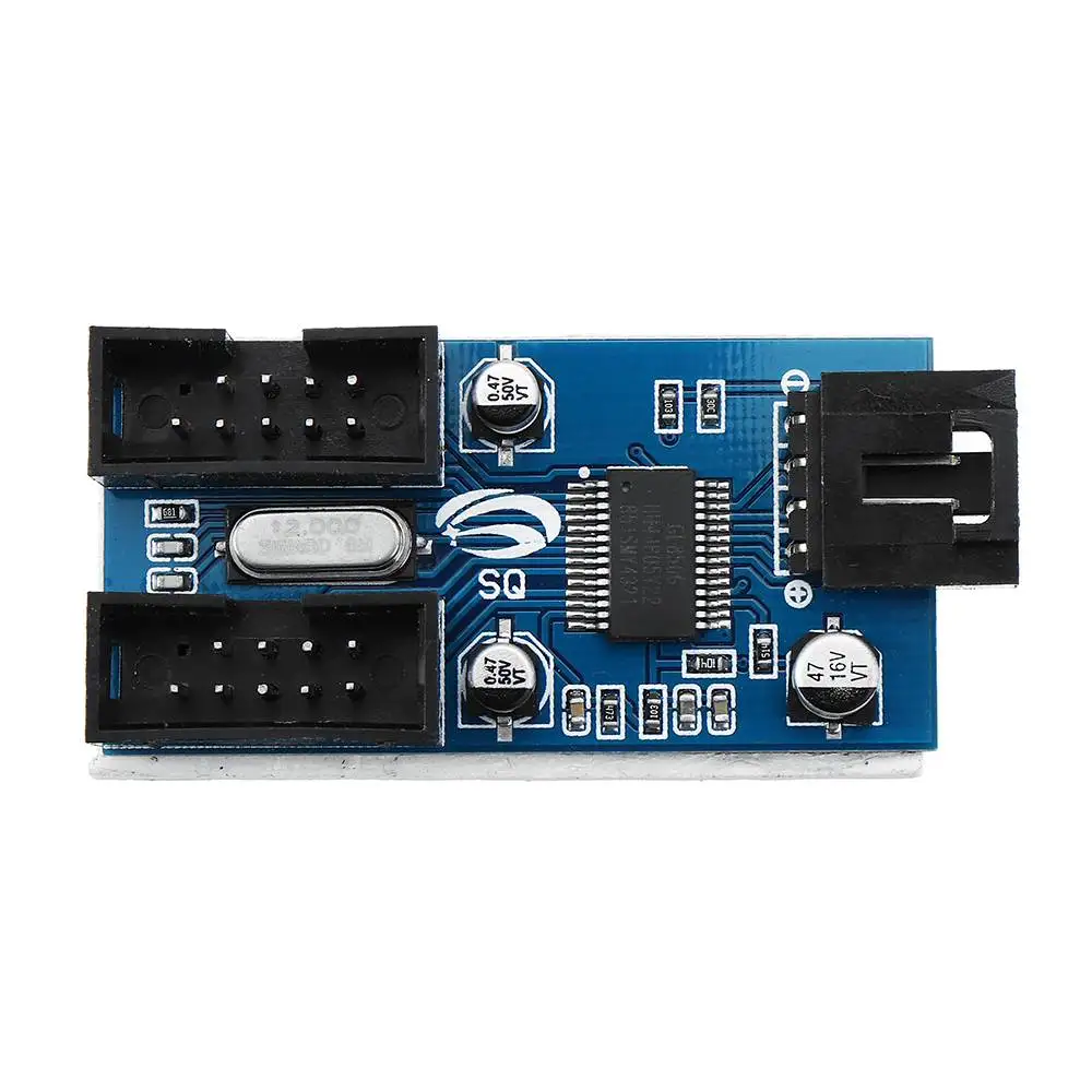 LEORY 9Pin заголовок USB Мужской от 1 до 2 Женский удлинитель сплиттер кабель 9 порт плата мультипликатора