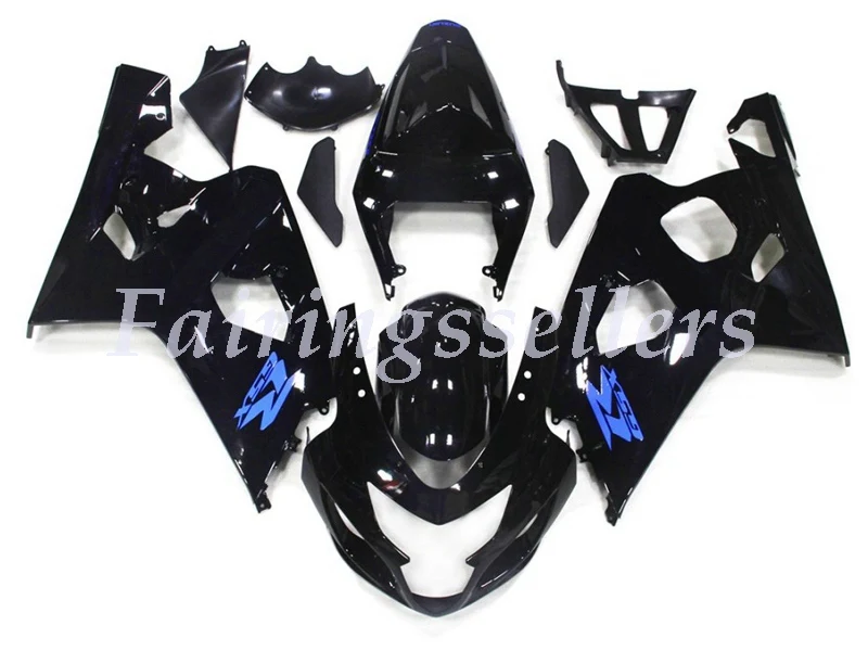 

New ABS Plastic Fairings Kit Fit For Suzuki GSXR600 GSXR750 GSX-R600 R750 K4 2004 2005 Injection Mold black blue