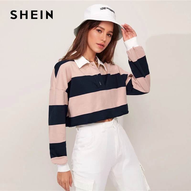 polo cropped sweatshirt