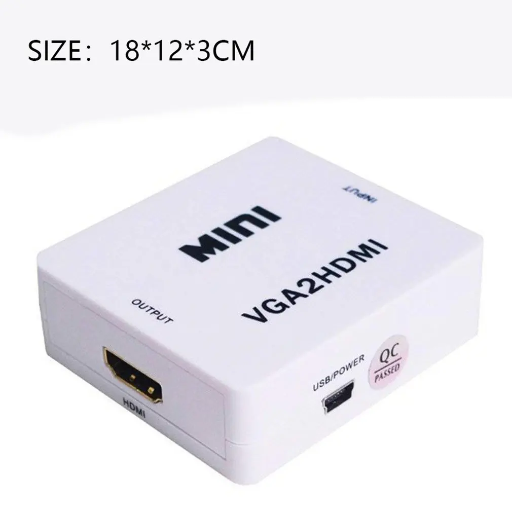 HD 1080P мини HDMI к VGA конвертер с аудио HDMI2VGA видео коробка адаптер для Xbox360 ПК DVD PS3 PS4