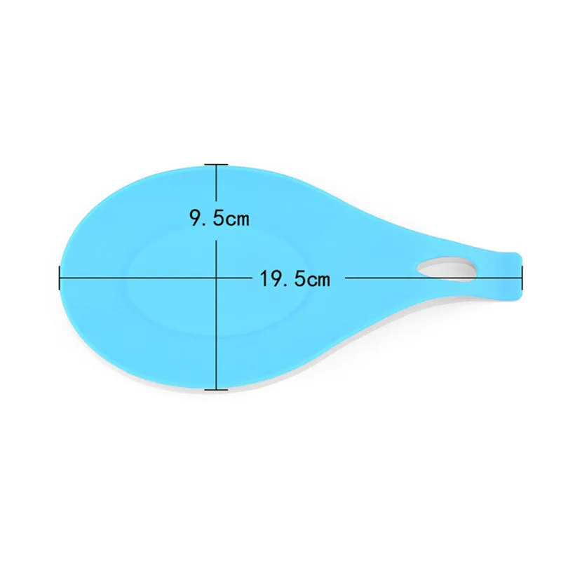 Kitchen Silicone Spoon Rests Heat Resistant Non-stick Silicone Mat Cooking Tools Pot Clips