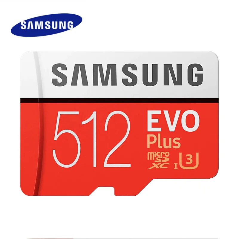 SAMSUNG 80 МБ/с./с Карта памяти Micro SD EVO+ EVO Plus 256 ГБ 128 Гб 64 ГБ 32 ГБ 16 ГБ класс 10 TF карта C10 SDHC/SDXC UHS-1 - Емкость: 512G