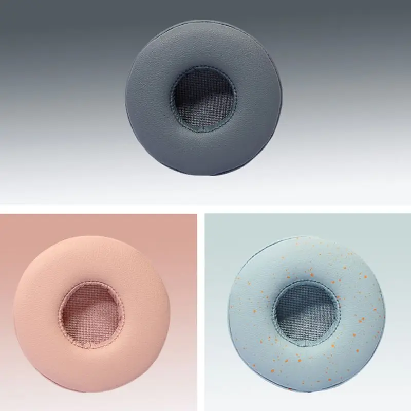 2PCS Durable Leather Earpads Replaced Ear Pads Cushions Cover for SN OY WH H810 Bluetooth Headphones
