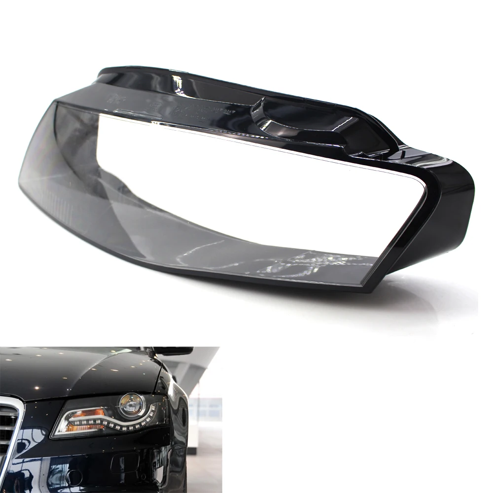 Для Audi A4 B8 2009-2012 Автомобильная сменная фара маска передние фары стеклянная покрытая лампа прозрачная оболочка лампы маски