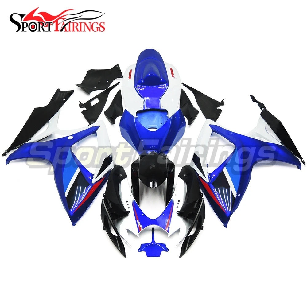 Обтекатели для Suzuki GSXR600 GSXR750 K6 06 07 2006 2007 пластиковые крышки кузова Sportbike голубой белый черный корпус|Накладки