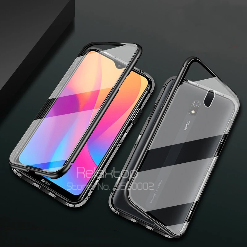 Магнитный чехол для Xiaomi redmi 8A двусторонний металлический бампер из закаленного стекла противоударный чехол для redmi 8 a чехол redmi 8A redmi 8