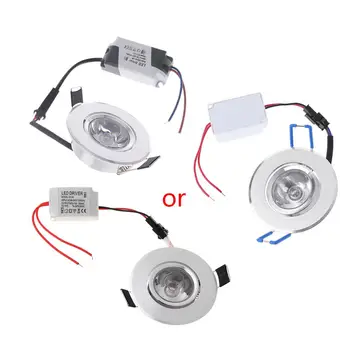 

1W LED Lights 85-265V Cabinet Mini Downlight Spot Ceiling Lamp 90lm Shockproof 07NOV