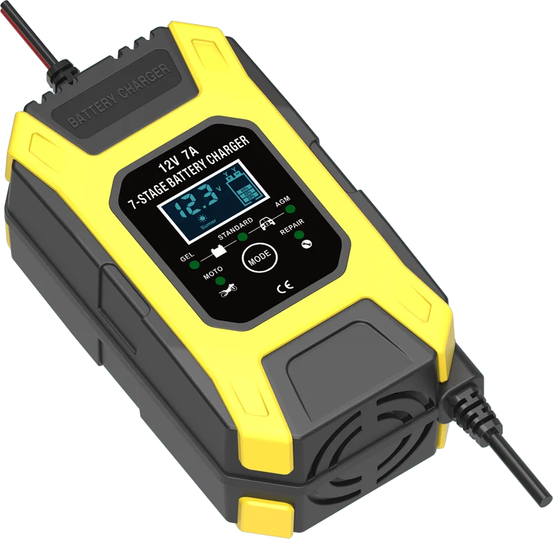 FOXSUR 12V 7A 7 stage Pulse Battery Charge, Deep cycle EFB GEL WET AGM