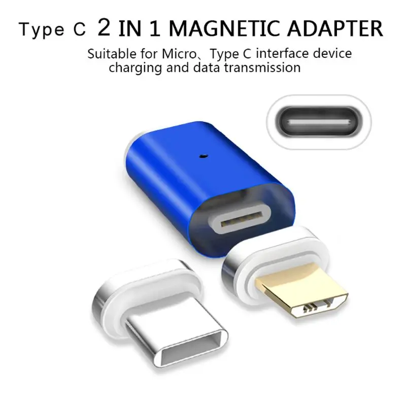 Магнитный Тип C Женский Micro USB+ type C Мужской адаптер для быстрой зарядки и передачи данных для samsung huawei Xiaomi htc Android