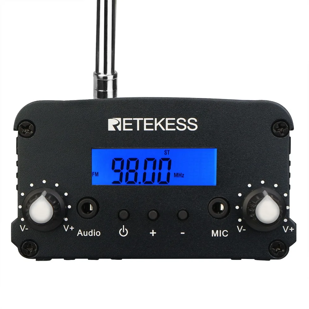 Retekess TR509 Wireless FM Broadcast Transmitter Stereo Radio Station Campus Amplifier AUX Input For Drive-in Church CinemasRetekess TR509 portable FM Transmitter broadcasting stereo remote transmitter Support AUX/MIC Input For Theater Radio station bluetooth microphone