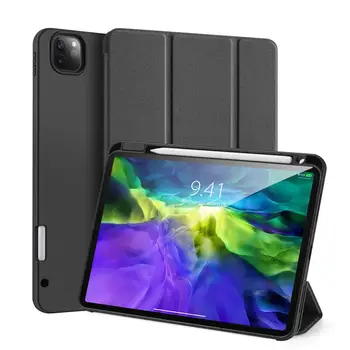

DUX DUCIS Flat Protective Case For Apple iPad Pro 11 2020 Wi-Fi A2069 A2068 Smart Magnetic Flip PC+PU Leather Case With Pen Slot