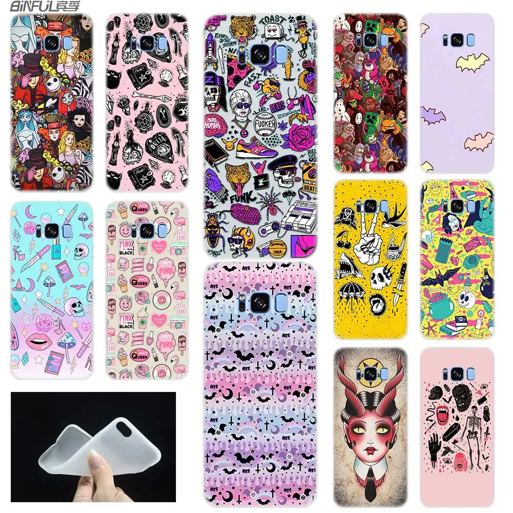 Мягкий силиконовый чехол для Samsung S30 S20 S11 S10 S9 S8 Plus lite 11e 10e Uitra S7Edge Girly Pastel Witch Goth |