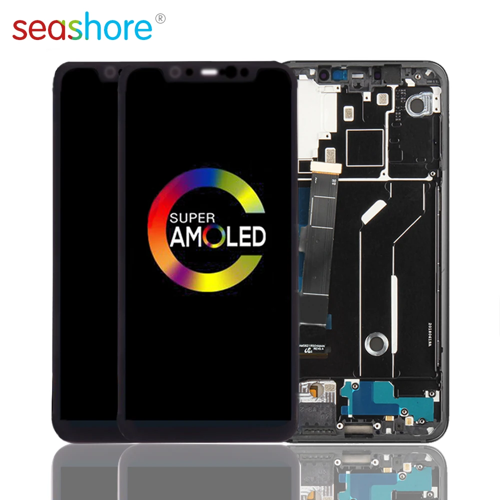 

100%New ORIGINAL For XIAOMI Mi 8 LCD Touch Screen Digitizer Assembly For Xiaomi Mi8 Display with Frame Replacement MI8 M8 Screen