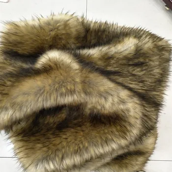 

Jacquard raccoon hair artificial fur faux (2800g/㎡）(80% acrylic +20%polyester)