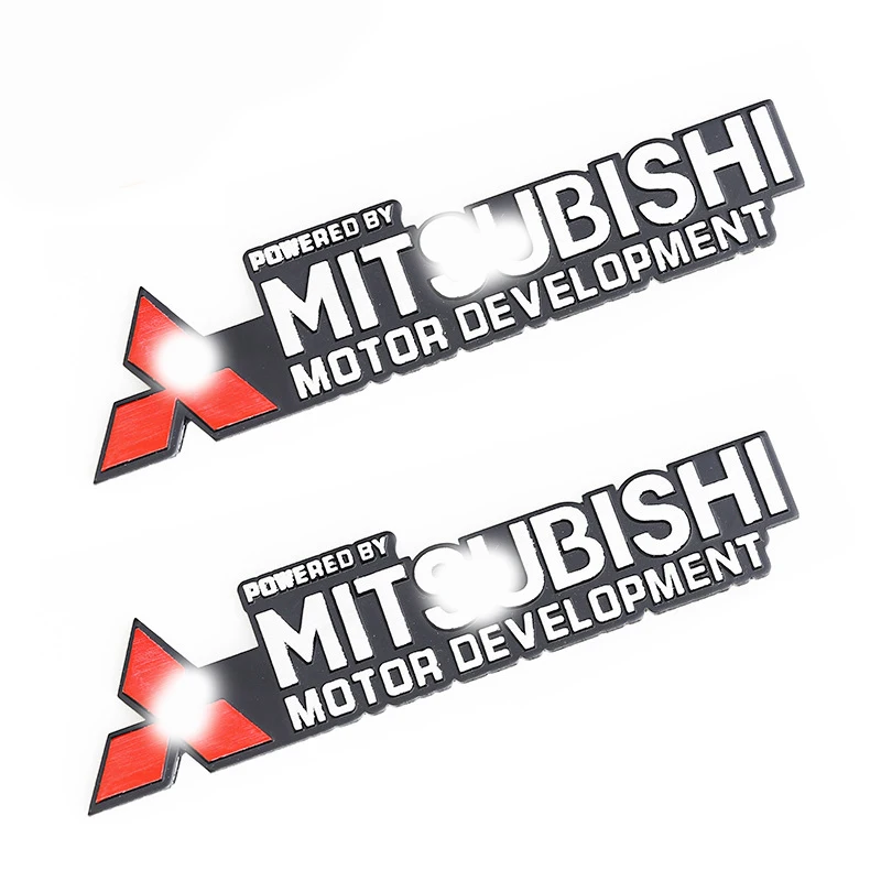 Автомобильные 3D металлические наклейки для Mitsubishi Lancer ASX Outlander Eclipse Pajero 2 4 Galant