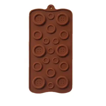 

Multi Usage Button Shape Silicone Mold Creative Multi Button Cake Mould for Muffin Sugar Craft Fondant Decorating Tool