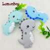 1pcs Silicone Dinosaur  Teether Rodent Animal Silicone Beads Chew Charms Food Grade Silicone Teether Bead Toy Gift 4