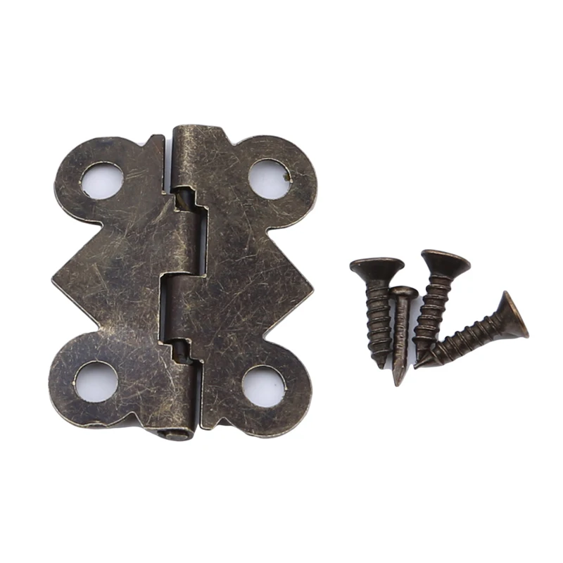Antique Bronze Mini Butterfly Door Hinges Cabinet Drawer Jewelry Box Hinge For Furniture Hardware Home Improvement Accessories