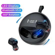 Беспроводные Bluetooth наушники TWS Беспроводные наушники с микрофоном Bluetooth 5,0 наушники вращение на 360 8D HiFi стерео гарнитура