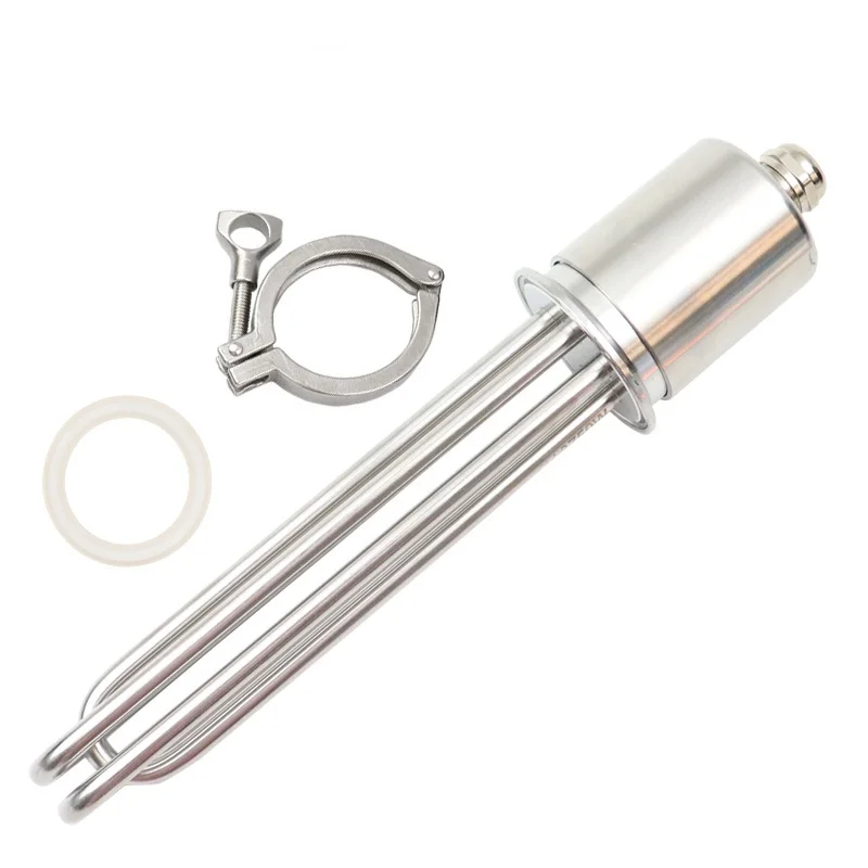 ULWD 9W/cm2 Heating Element 2 Inch Tri-clamp(OD64) 240V 4.5KW/220V 3800W  Electric Water Heating Element for Brewing - AliExpress