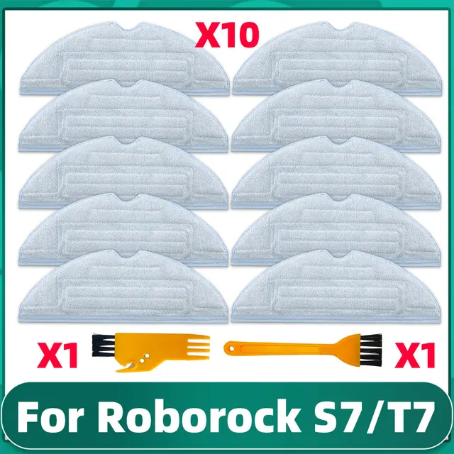 Xiaomi Roborock S7 Max / T7S Plus / G10 Replacement Parts Main Side Brush Hepa Filter Mop Dust Bag Cover Vacuum Cleaner Kits Set B