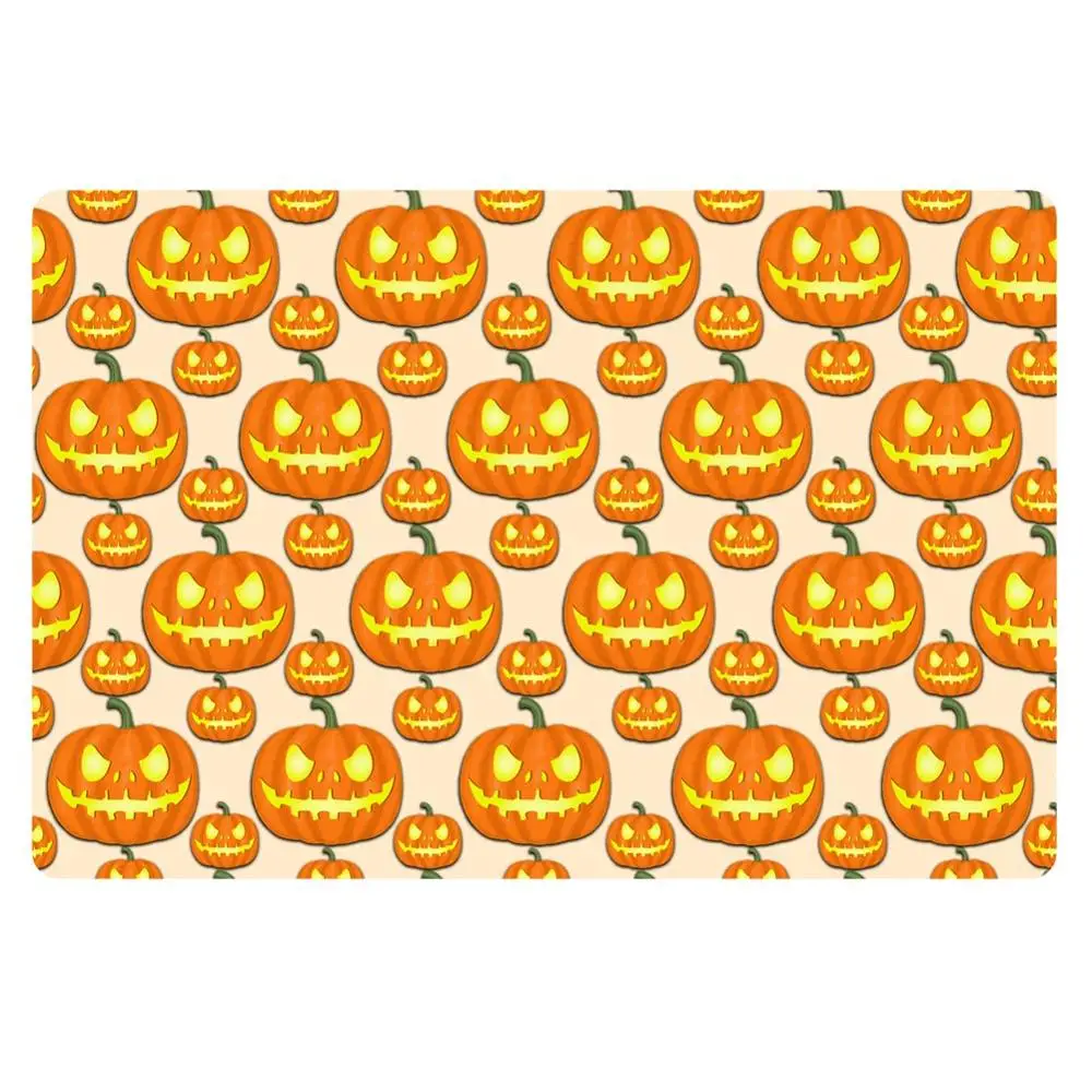 Upetstory Happy Hollween Противоскользящий коврик входной двери коврик для прихожей моющийся Ванная комната Lving ковер домашний деко - Цвет: CC3753U