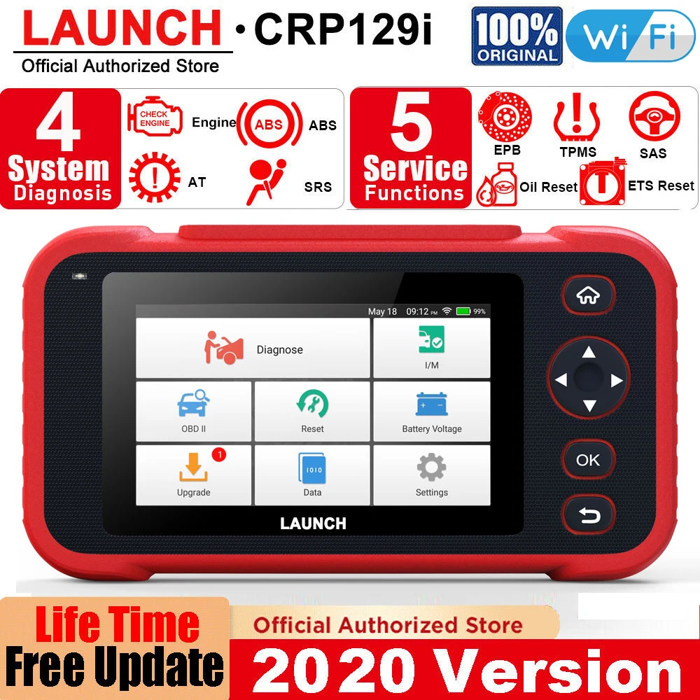 US $225.00 Launch X431 Crp129i Obd2 Auto Scanner Automotivo Obd2 Engine Code Reader Sas Airbag Srs Oil Reset Creader Launch Obd Free Update