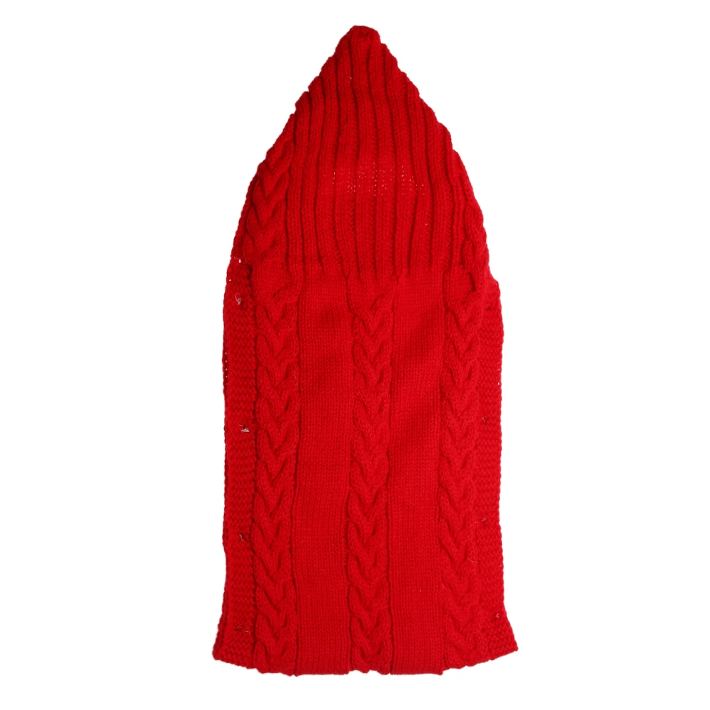 Clearance!Baby Swaddle Wrap Warm Wool Blends Crochet Knitted Hoodie Swaddling Wrap Blanket Sleeping Bag Baby Photography Blanket - Цвет: Red