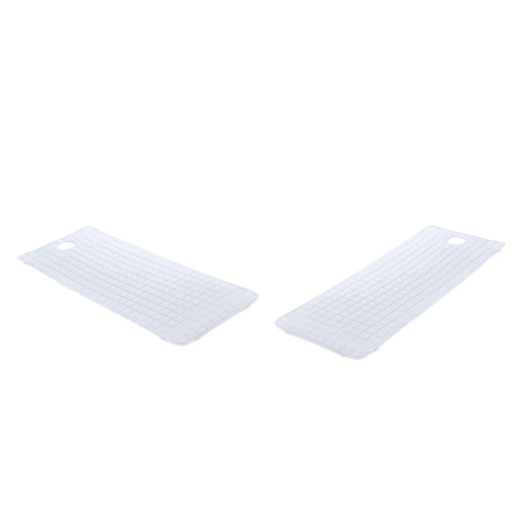 2pcs Massage Bed Cover SPA Treatment Couch Mattresses With Breath Face Hole White 185x70cm