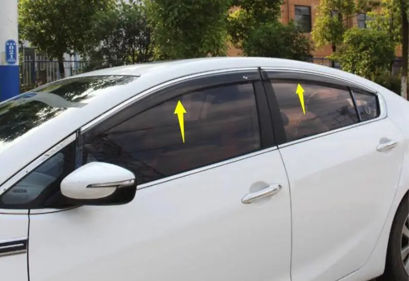 Подходит для 12-19 для Kia K3, защита от солнца и дождя, декоративная защита от дождя, трафарет для бровей, декоративные аксессуары