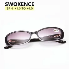 SWOKENCE SPH+ 1,0 до+ 4,0 TR90 оправа Очки для чтения солнцезащитные очки для женщин антирадиационные очки по рецепту для пресбиопии R162