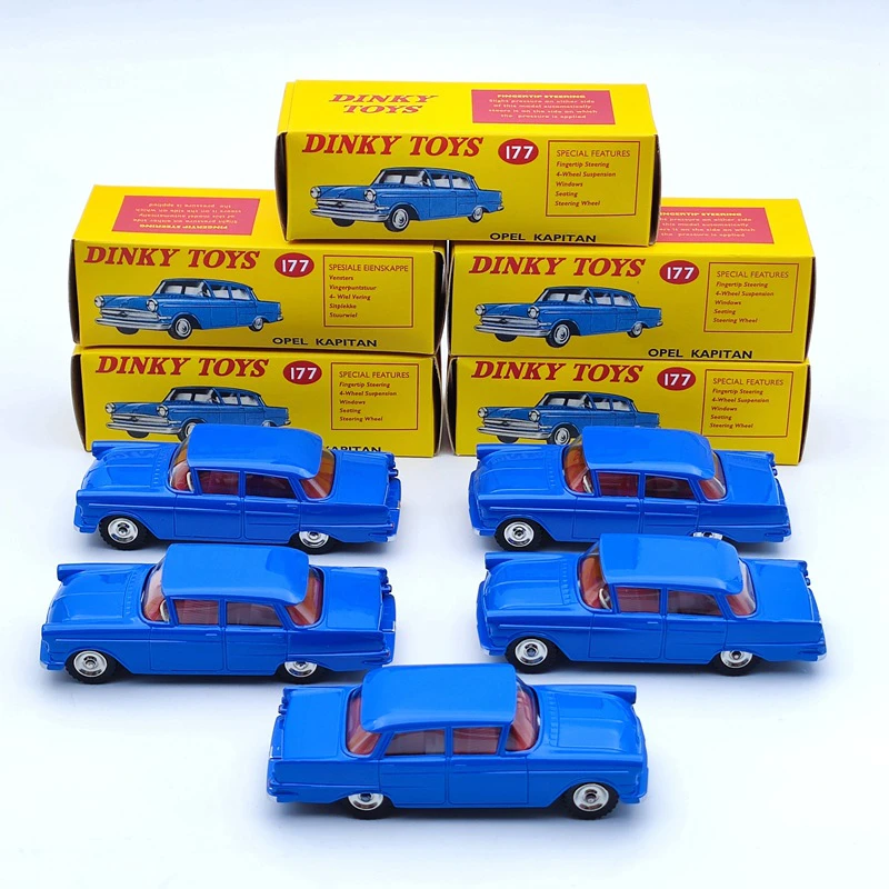 Lot Of 5Pcs DeAgostini 1/43 Dinky toys 177 For Opel Kapitan Met Vensters Diecast Models Car