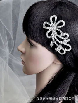 

Europe And America Bride Comb Alloy Man-made Diamond Headdress Marriage Studio Accessories Hot Selling Headdress