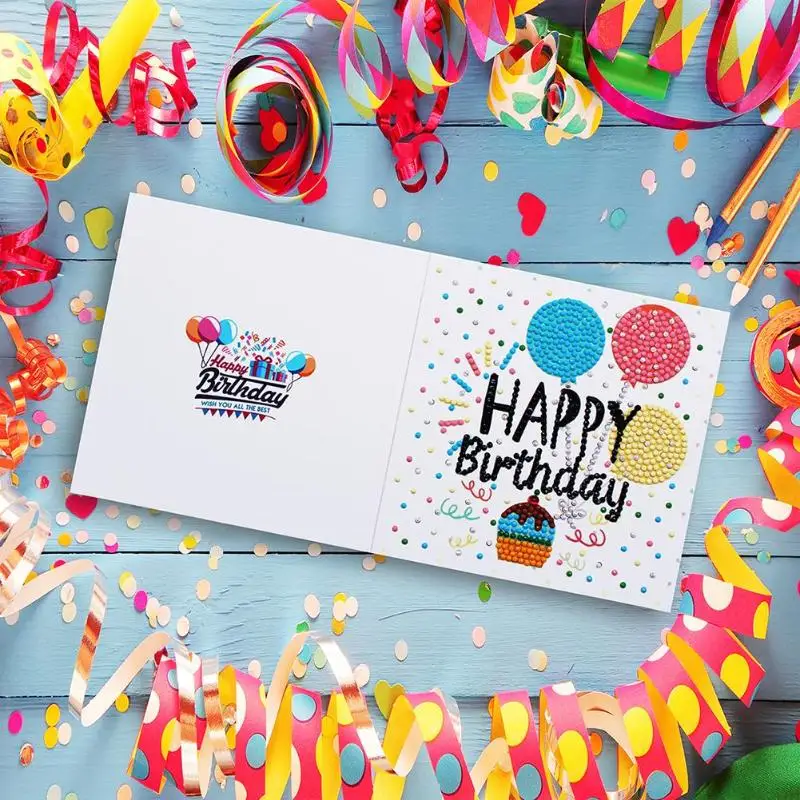 12 шт. алмазная живопись поздравительная открытка специальная форма алмазная вышивка открытки на день рождения открытки на день благодарения Вышивка крестиком ремесло