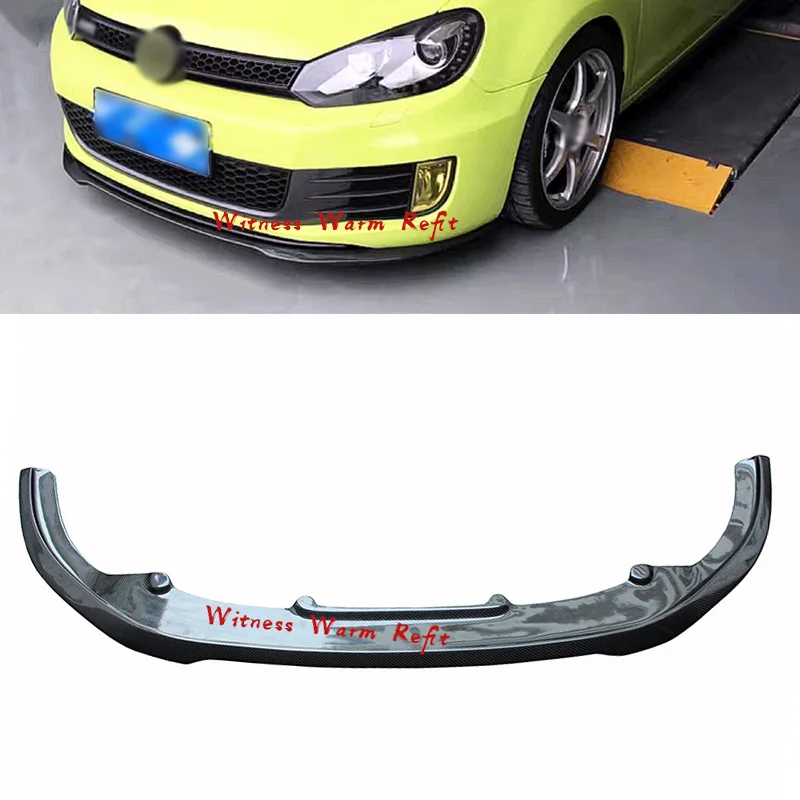 Спойлер для переднего бампера из углеродного волокна/FRP Volkswagen VW Golf 6 VI MK6 GTI 2009 2010 2011