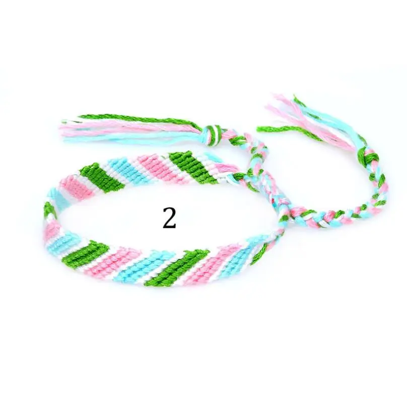 Ybollar Rainbow Friendship Bracelets Handmade Woven Cotton Cord Macrame Wristband Boho Style Wrap Bracelet Yoga Pulseras Jewelry - Image 5