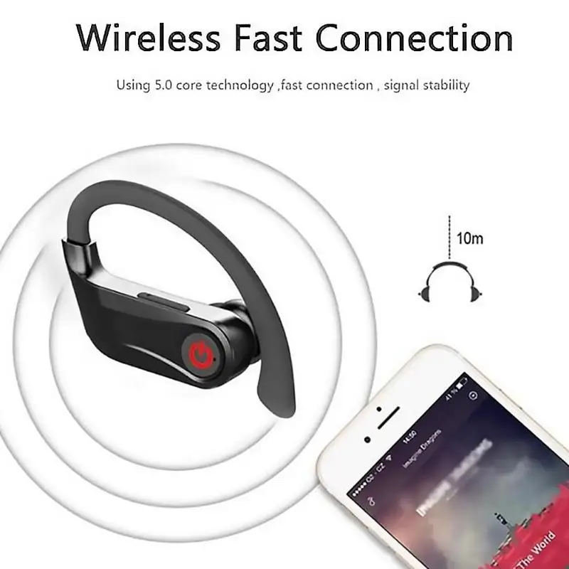 Q62, цифровой дисплей, Bluetooth 5,0, наушники, TWS, водонепроницаемые, соответствие эргономичному дизайну, 950 мАч, чехол для зарядки