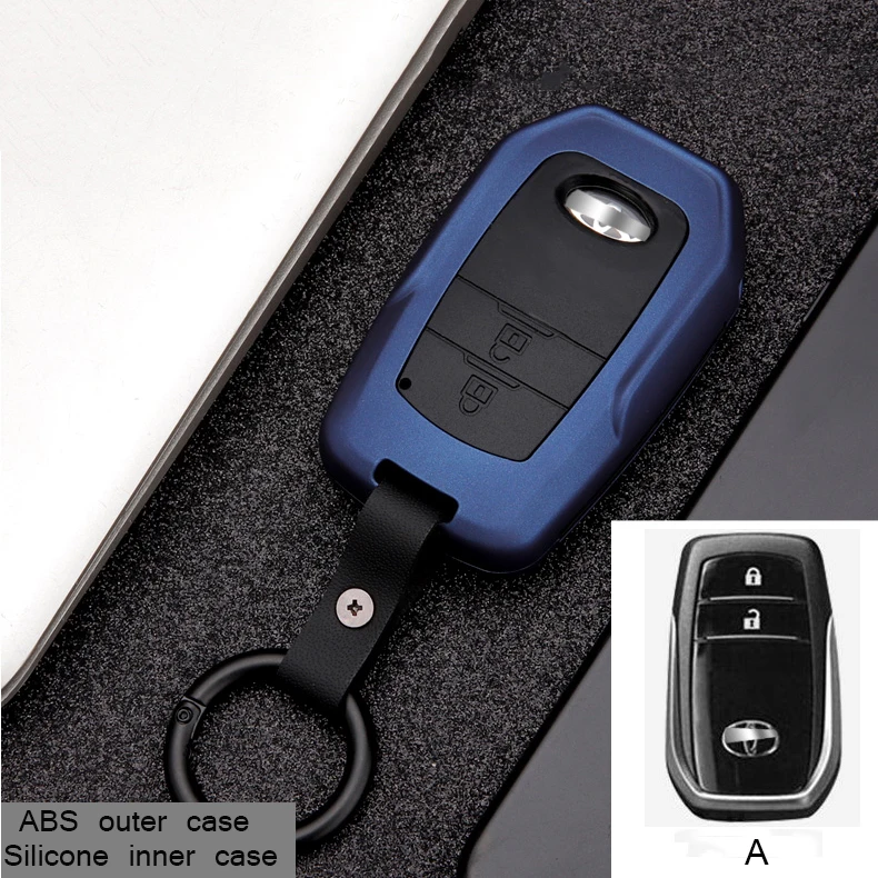 Хорошее качество 1 комплект ABS автомобильный чехол для ключа головка ключа для Toyota Highlander CAMRY CROWN REIZ Prado RAV4 360 градусов Защита