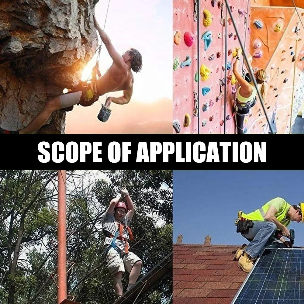 Карабиновая альпинистская Пряжка для активного отдыха оранжевая Парашютная из