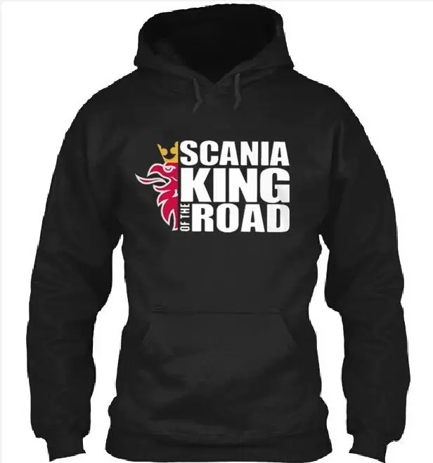 SCANIA printing Men KING OF THE ROAD Hoodies autumn Jacket Winter Warm  Fleece Hooded Sweatshirts Man Thicken Hoody Pullover