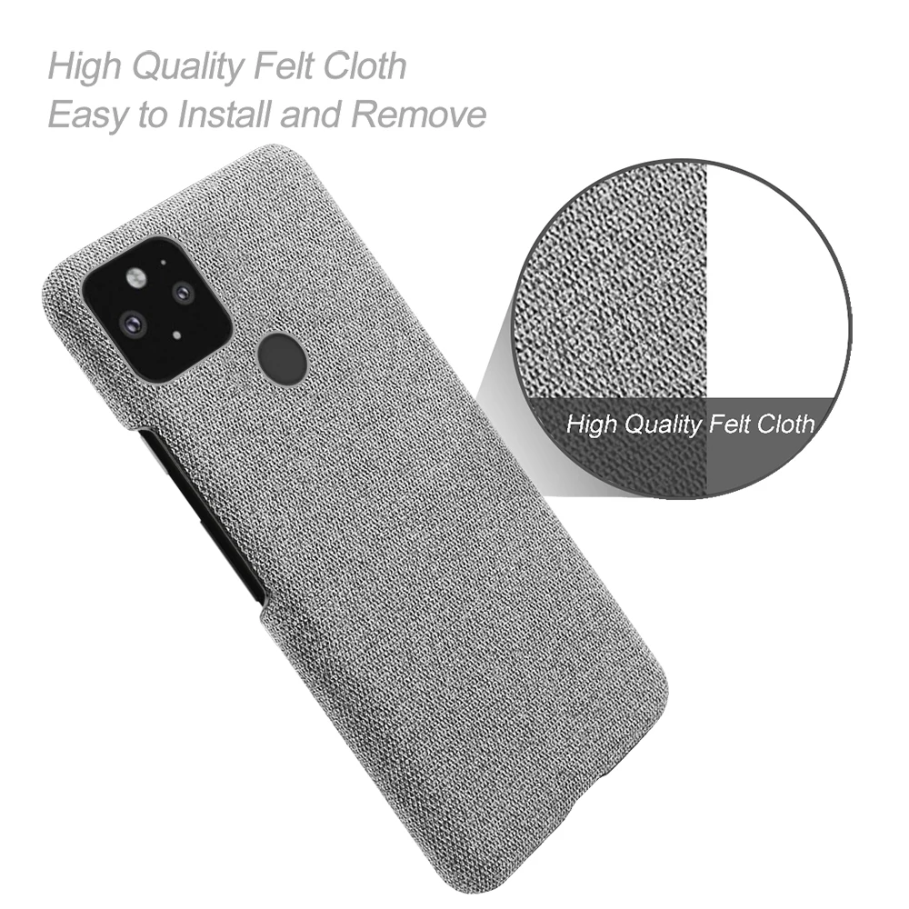 Coque Fabric Antiskid Cloth Texture Case for Google Pixel 4XL / pixel 4A 6
