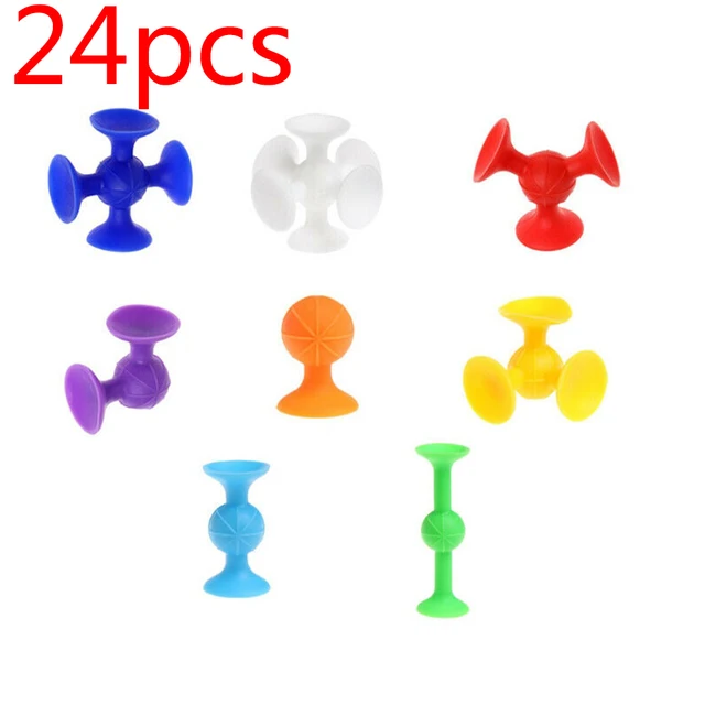 US $12.64 Boy Girl Home Mini Squigz Sucker Educational Funny Construction Toy Gifts Building Block Soft Silic