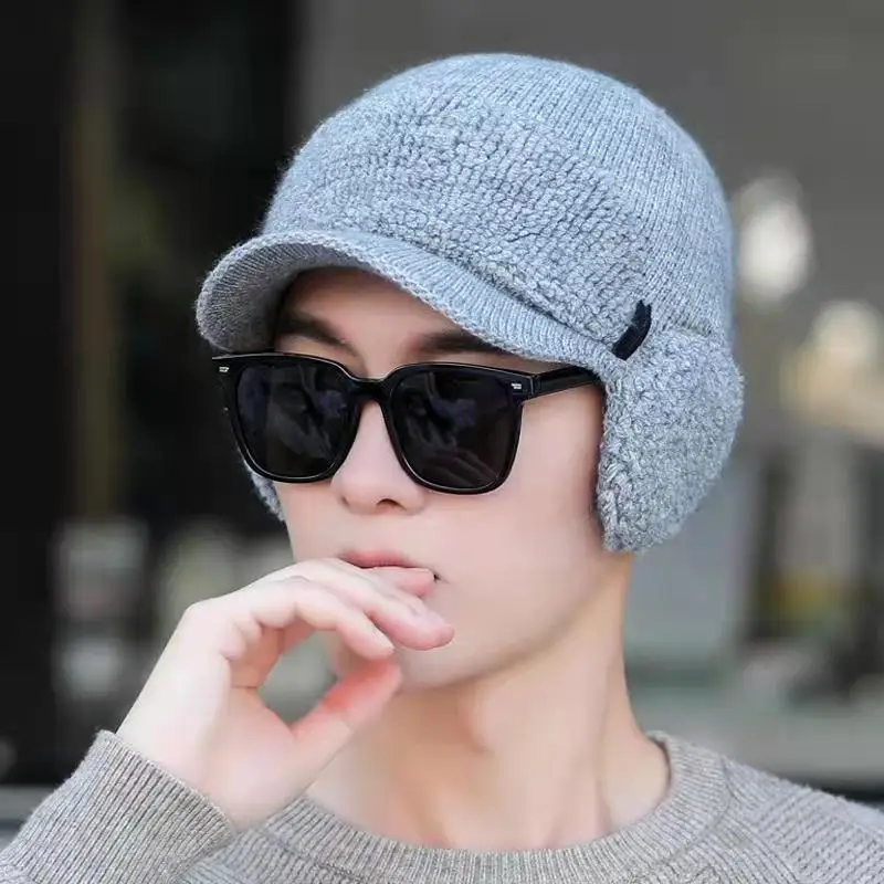 Classic Hat With Earmuffs Knitted Hat 