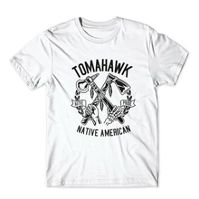 Tomahawk/футболка из хлопка премиум-класса; Новинка; модная Классическая футболка