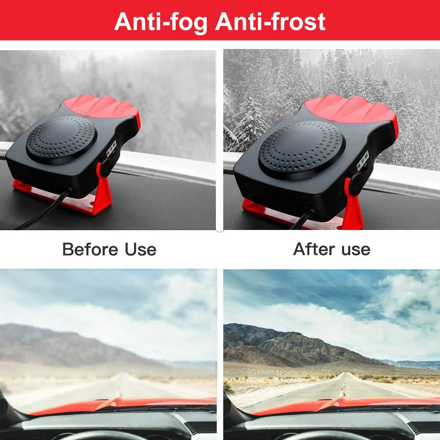 12V автомобильный обогреватель автомобиля портативный ABS прочный обогревателя автомобиля украшения нагрев воды нагреватель+ автомобильное стекло влагоулавливатель