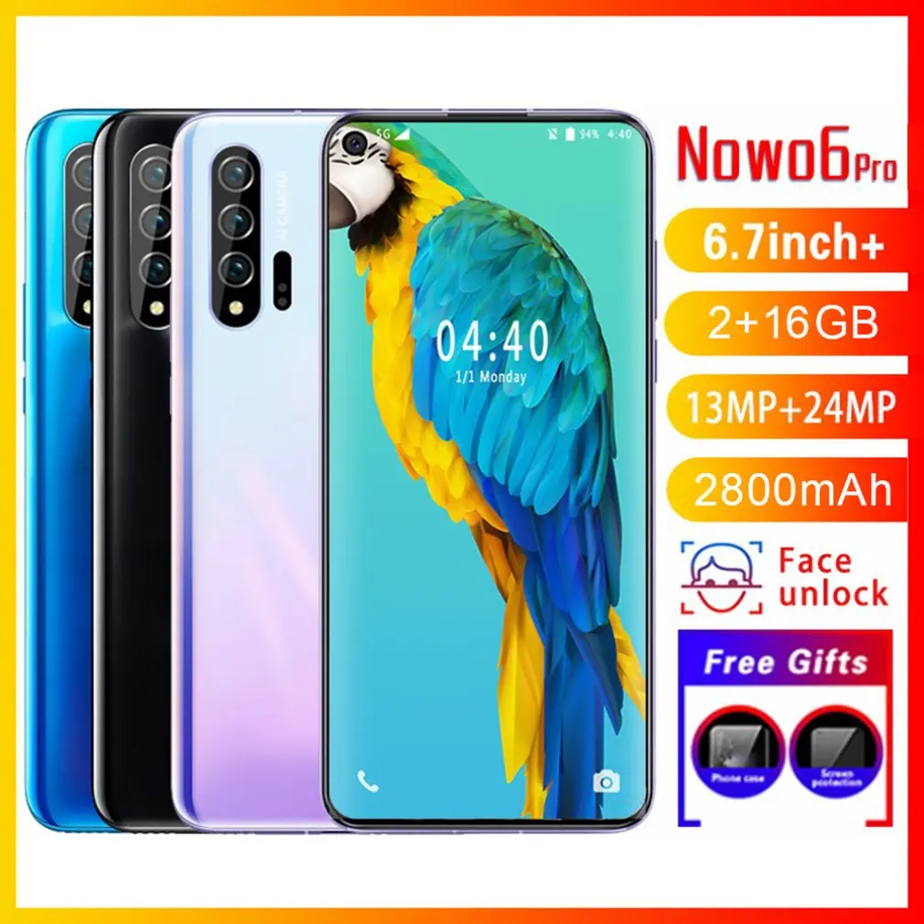 Nowo6pro 6 7 дюйма левый удар экран 2 + 16 Гб Мобильный телефон Смартфон технология