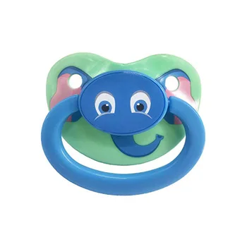 

TEN@NIGHT ABDL Adult Baby Pacifier Dummy Dom Silicone Nipple DDLG Cute Printing Animal Large Size Pacifier