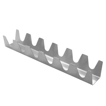 

Holder Stainless Steel Pancake Rack Shell Display Stand, 13.4 Inch, Holds 6 Tacos