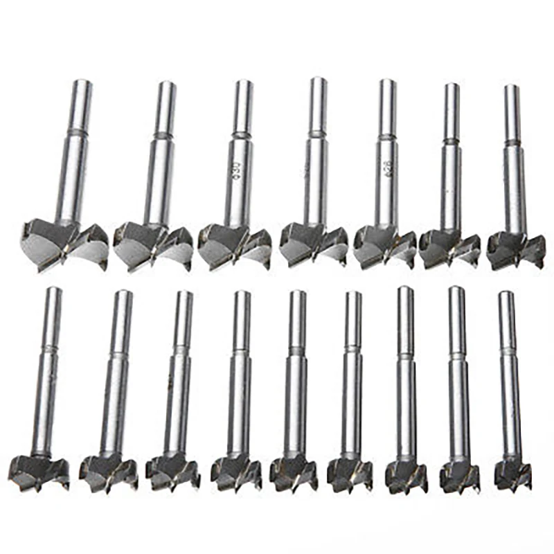 

15-35mm Hole Saw Cutter Boring Bit Woodworking Drill Bit Tungsten Steel 16pcs Carpenter Power Tools Portable